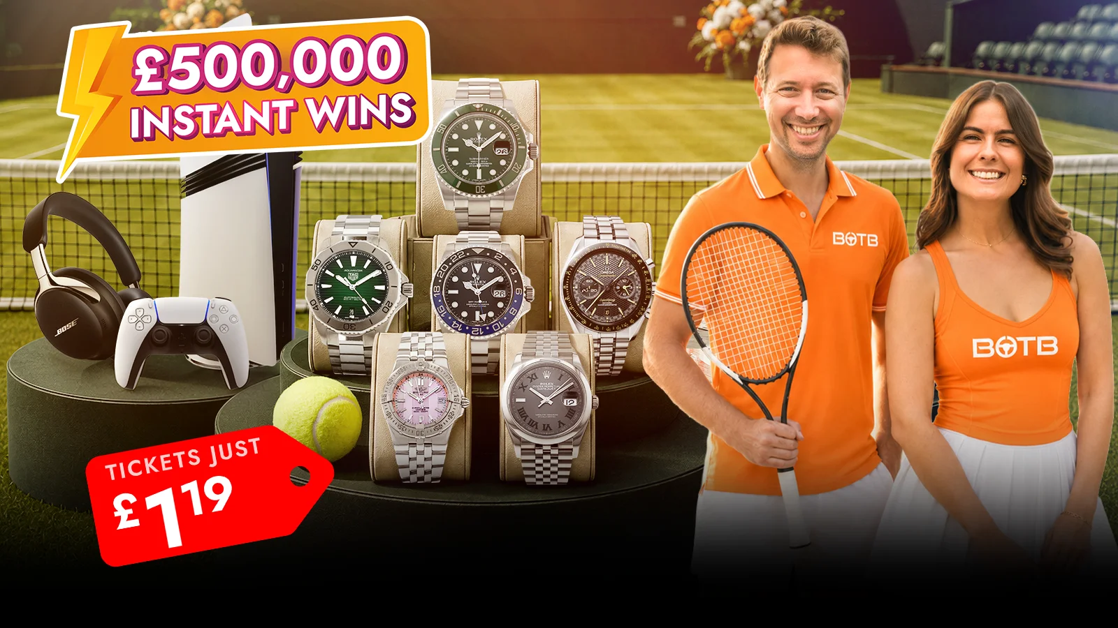   Introducing... Wimbledon Wonders For £1.19! Ace Your Way To £500k+ In Instant Prizes