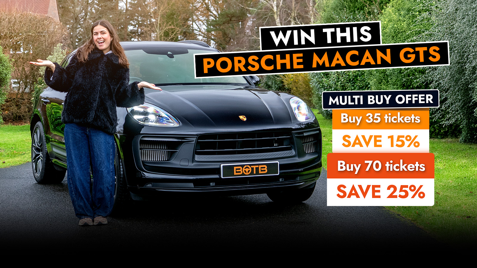   Win a 434 BHP Porsche Macan GTS - 21p Could Change Everything!