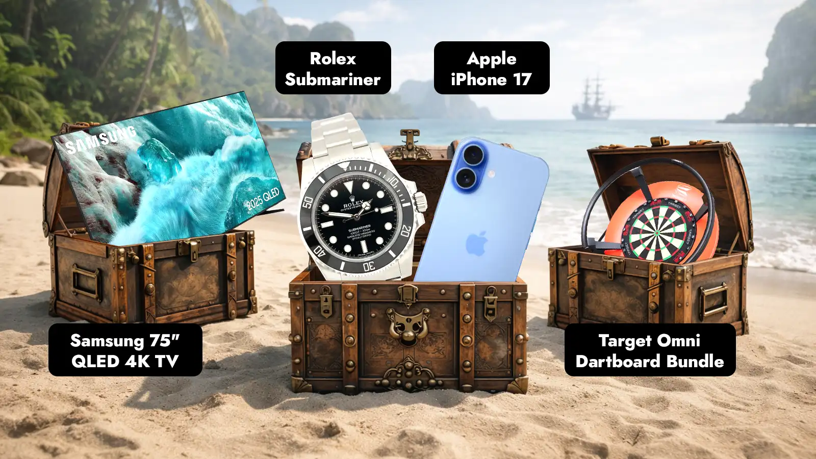   Prizes Every Time On Treasure Island For Just £1.49!