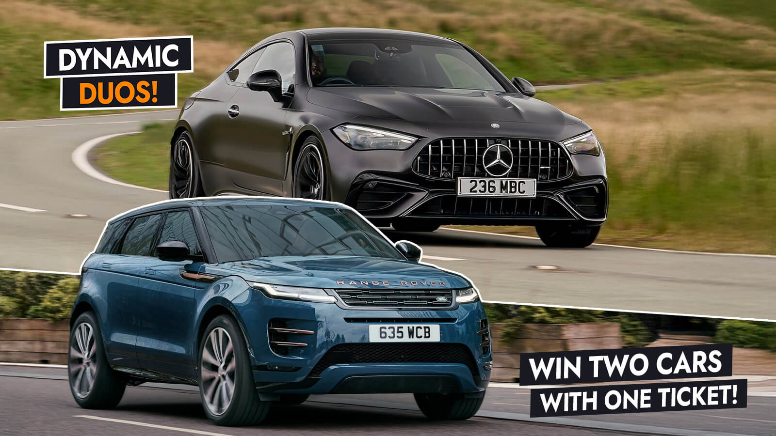   Range Rover Evoque Dynamic + Mercedes AMG CLE53: Dynamic Duos!