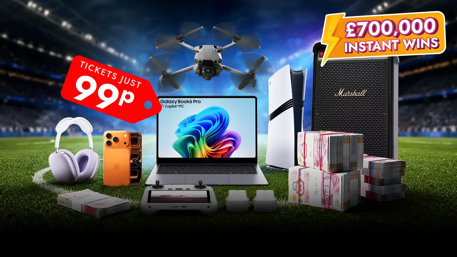   Step Onto The Pitch & Instantly Win - 298,000+ Prizes Waiting To Be Won!