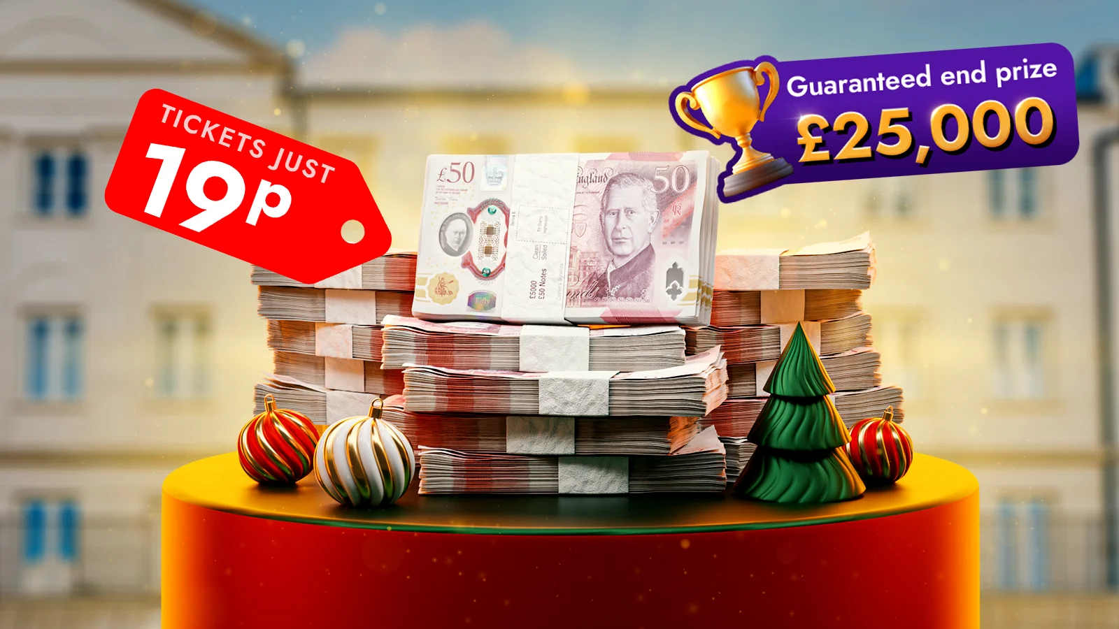   Your Chance to Win £25k Cash + 100,000 Bath House Entries