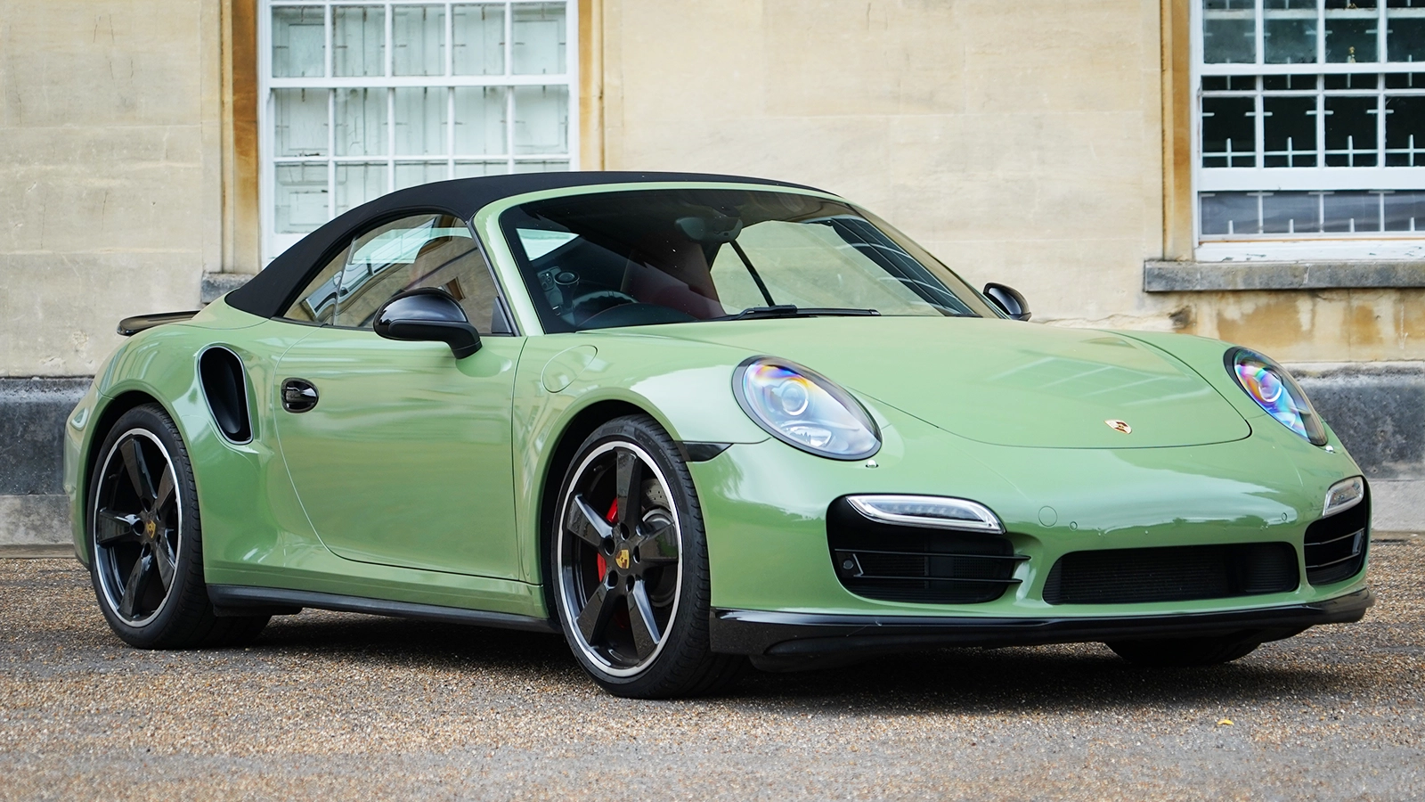   Marvel At This Stunning Battle Green Porsche 911 Turbo Worth £70k!