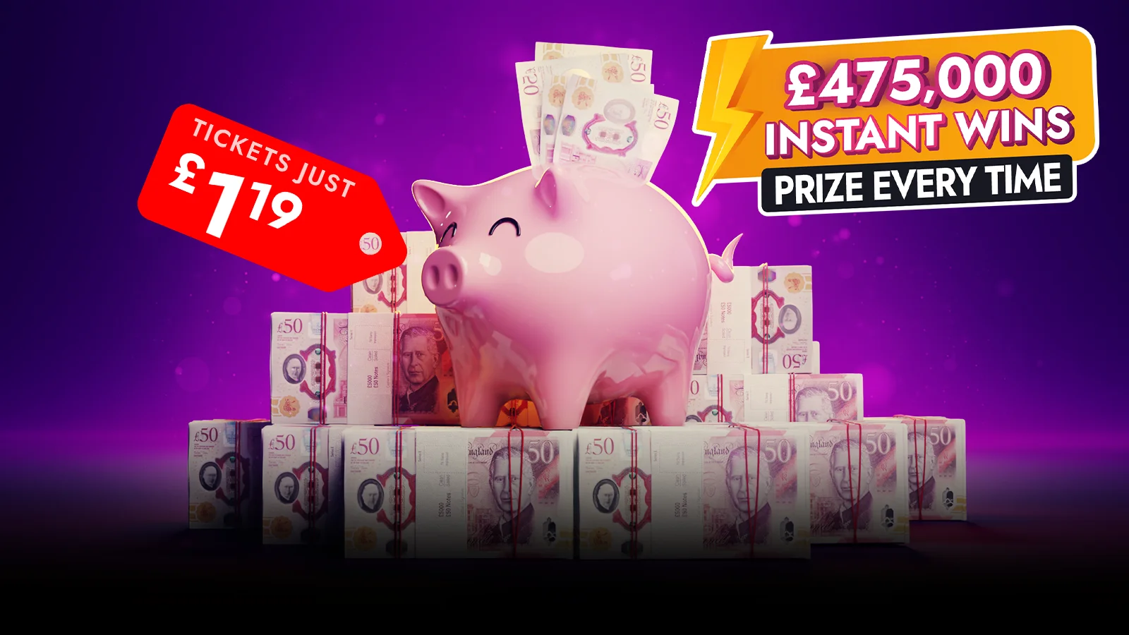   Piggy Bank – Win Cash & Game Credit Every Time!
