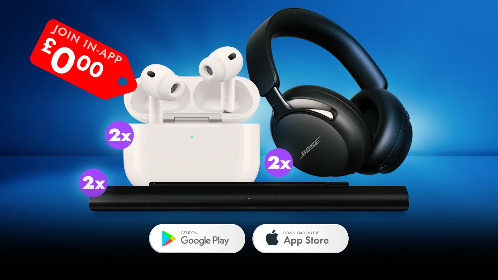   Win Free Bose Headphones, Apple Airpods And Sonos Soundbars!