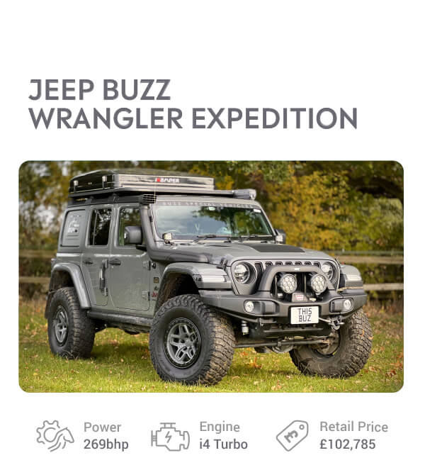 Jeep Buzz SV Wrangler Expedition giveaway prize