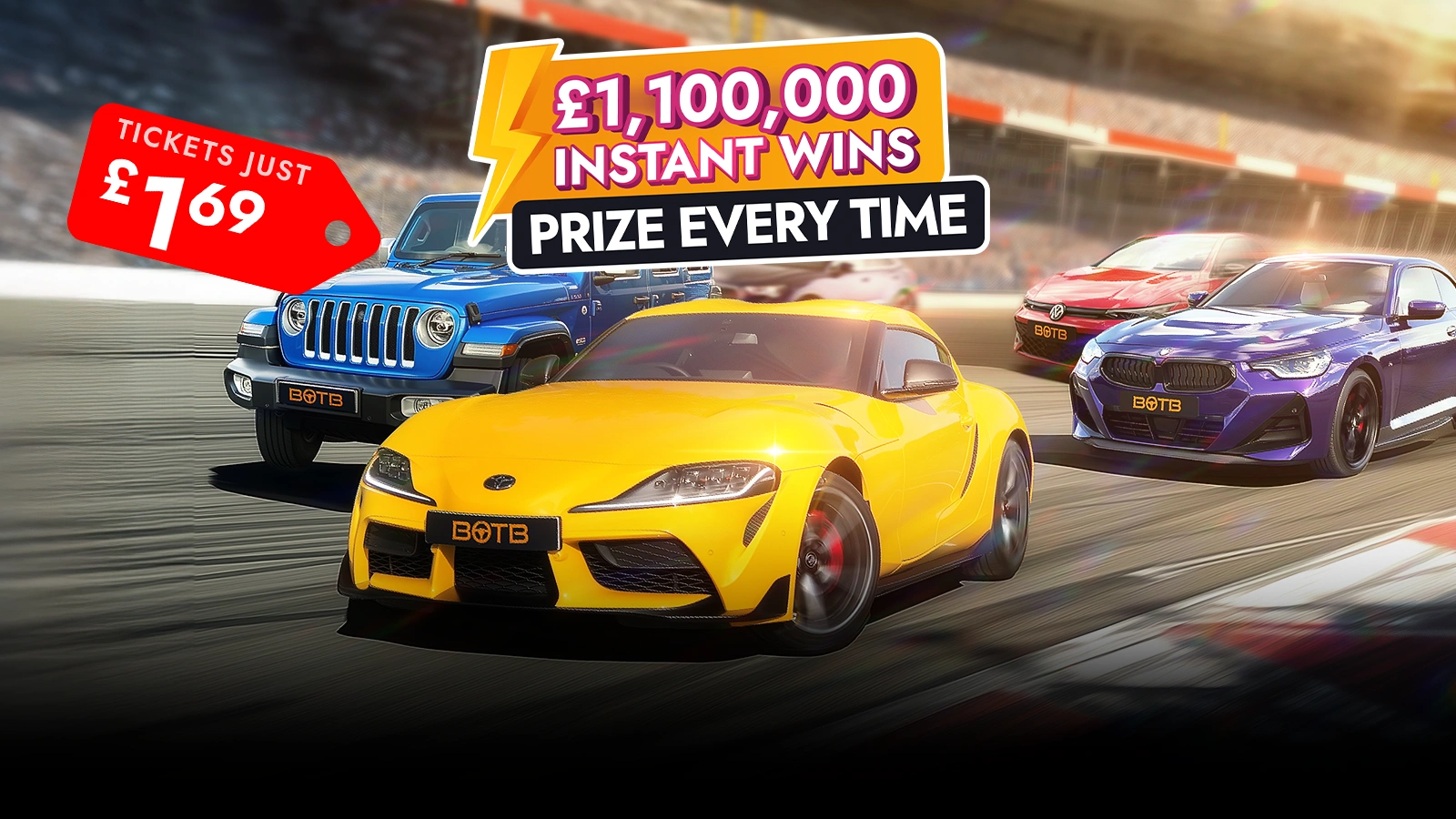   £1.1M+ Powertrain Prizes Every Time!