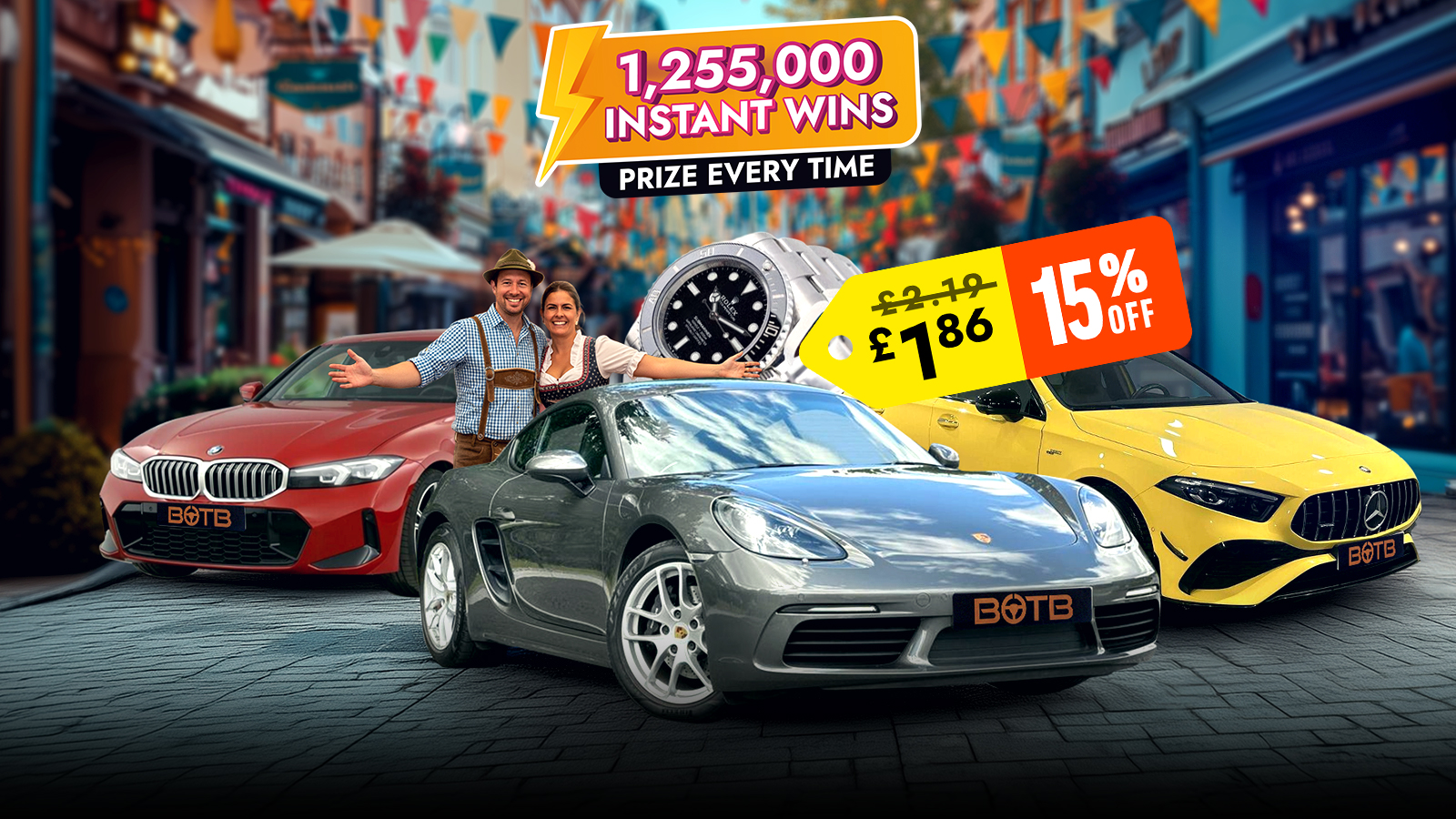 Join the Celebration, Over £1.25 Million in Prizes Up for Grabs!