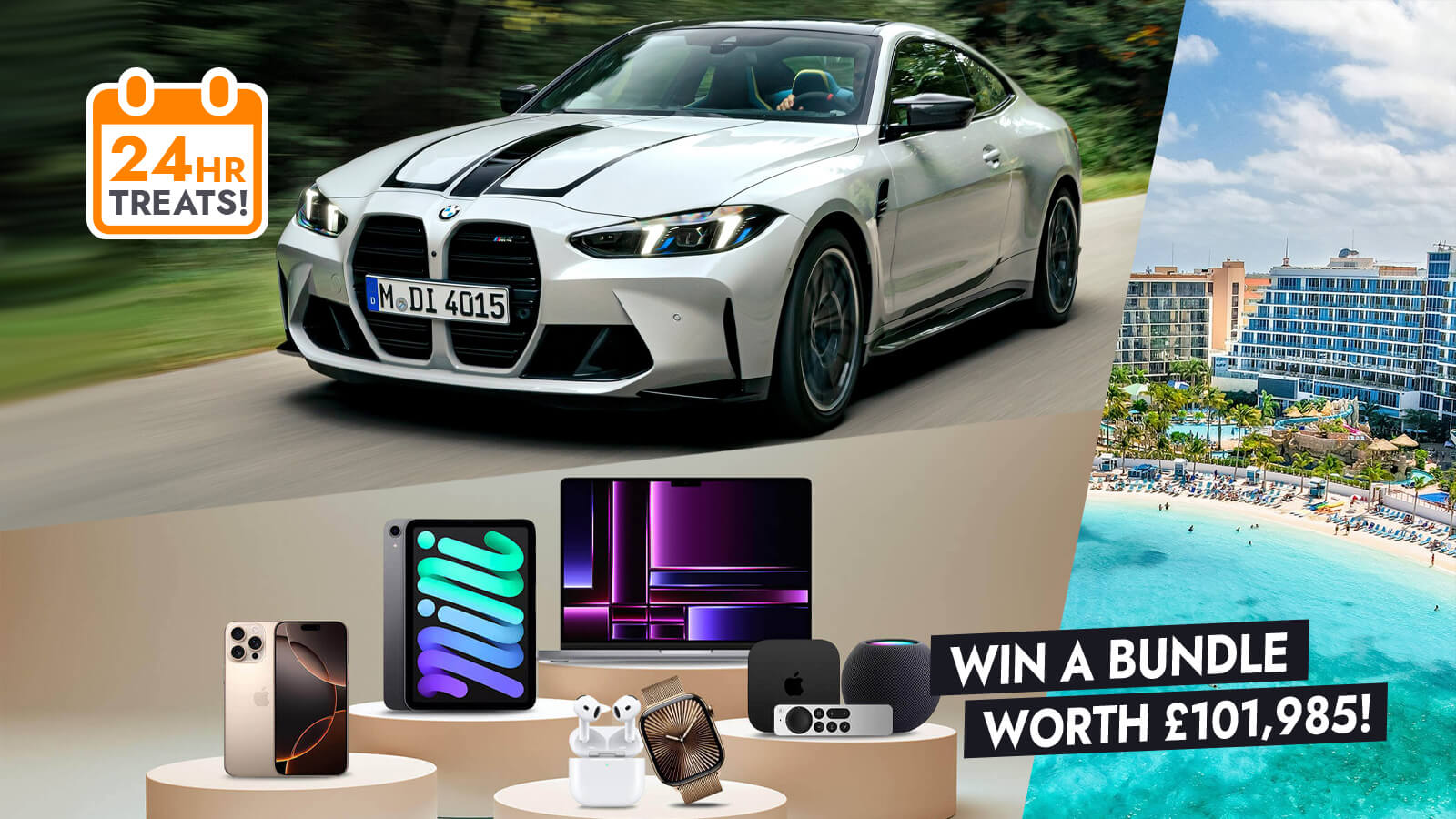  BMW M4 Competition + Apple Bundle + Bahamas Holiday