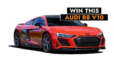 Win This Stunning £94k Audi R8 For Just 24p!