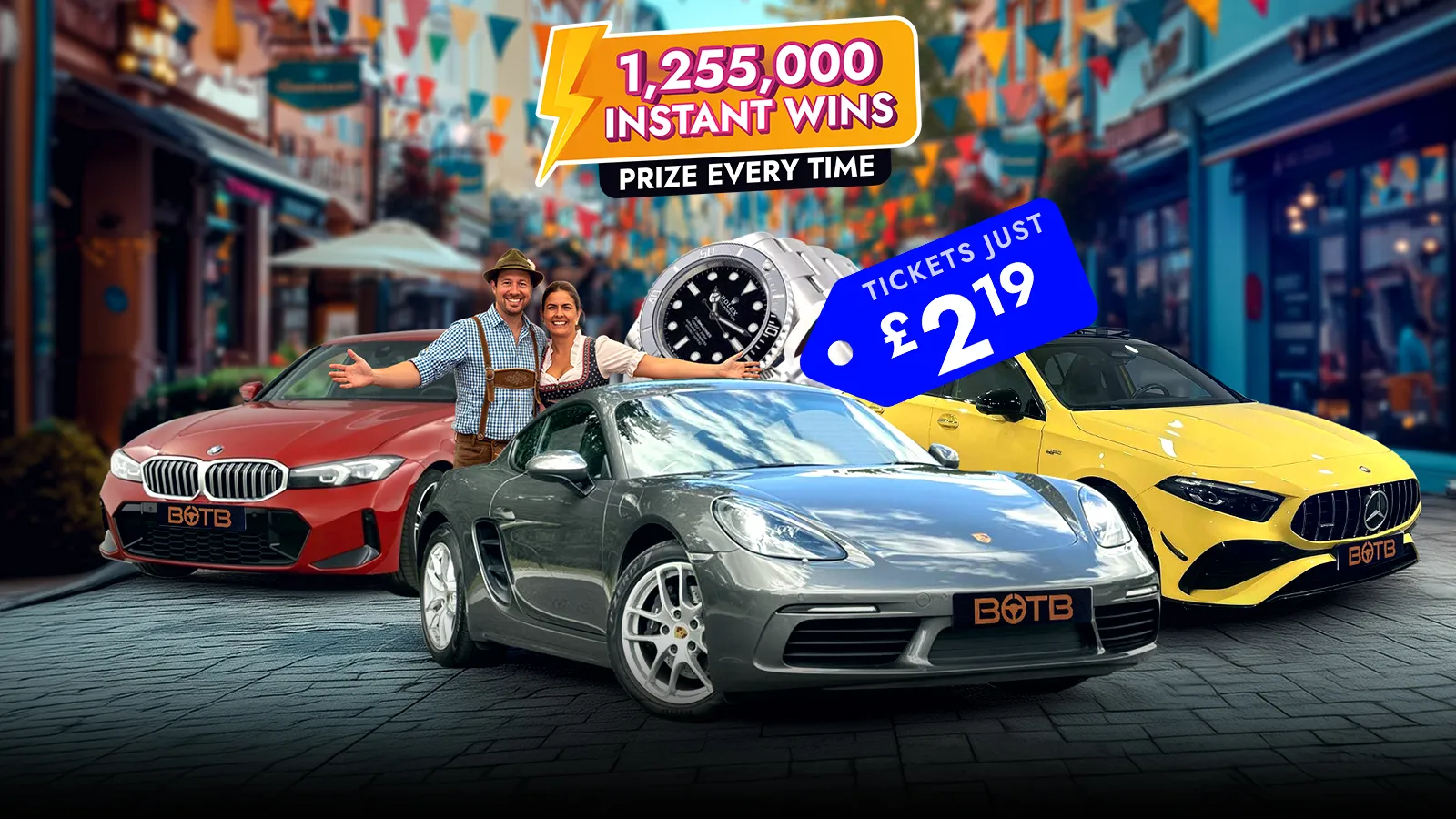   Join the Celebration, Over £1.25 Million in Prizes Up for Grabs!