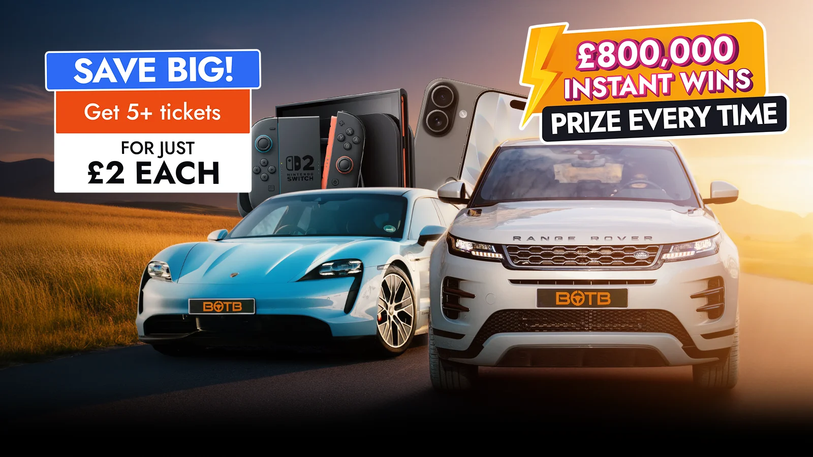Step Onto The Pitch – £800K in Instant Win Prizes Every Time!