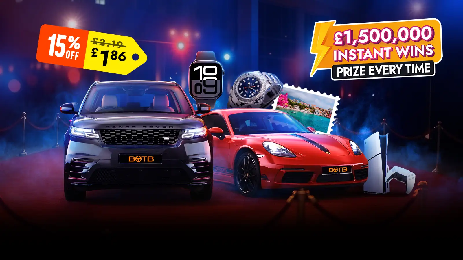 Instant Icons! 100% chance to win in this £1.5M Instant Wins Comp