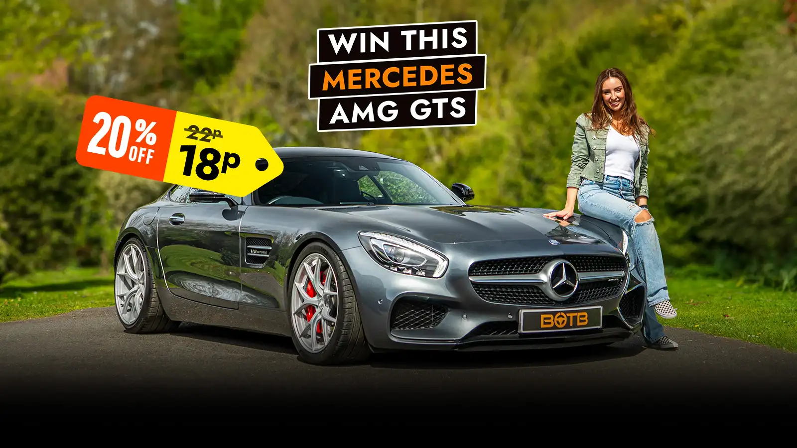   Last Chance! Unleash AMG Power – Win a Mercedes AMG GTS for just 22p!