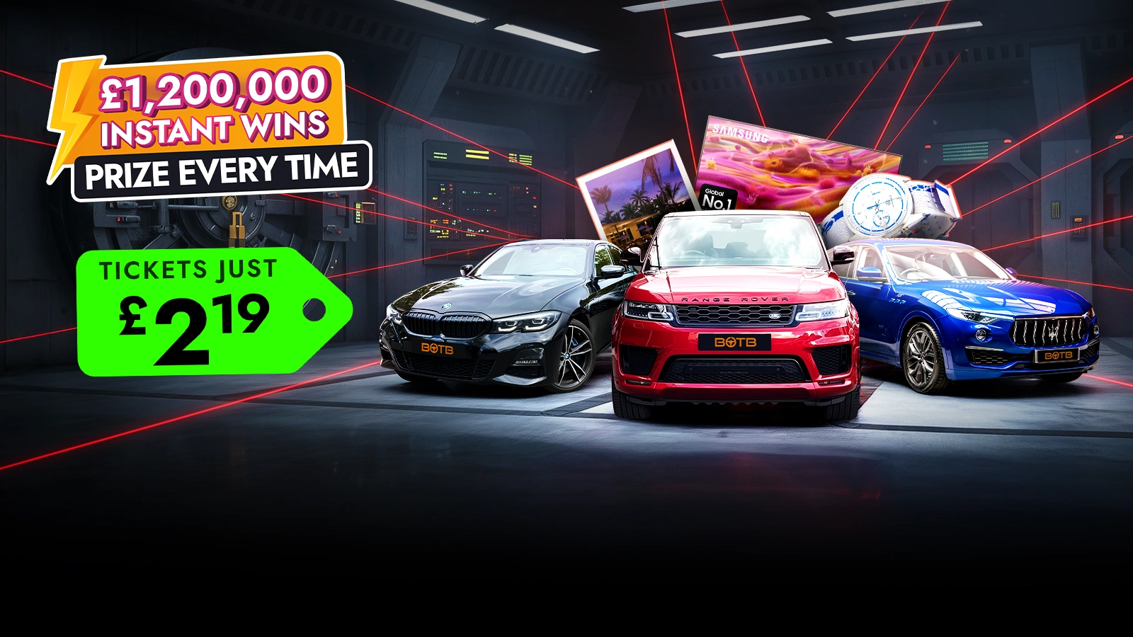   Mission Win-possible – Swipe £1.2M Instant Wins Every Time!