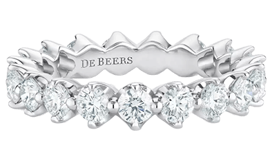   De Beers: Platinum Allegria Eternity Band