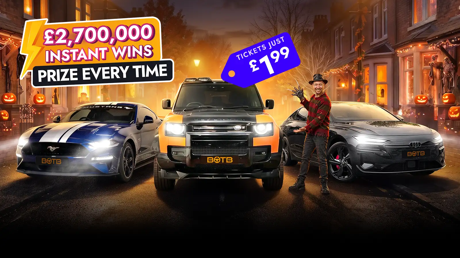   Now Live! A Frightening £2.75M of Prizes on the Nightmare on Prize Street!