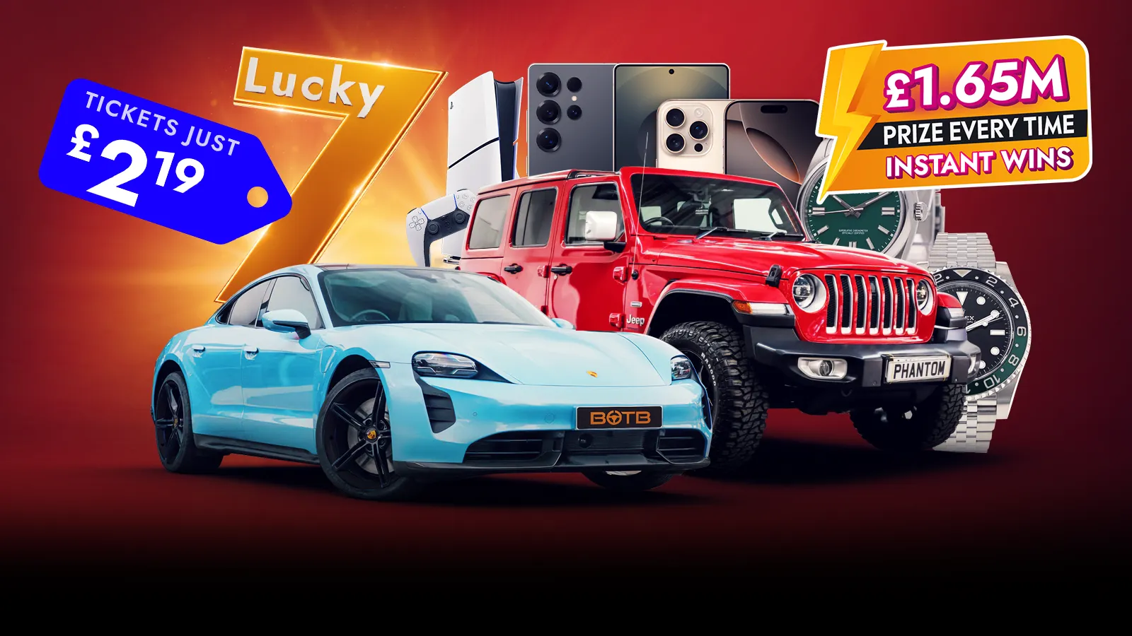 Join the Exclusive £1.65M Instant Wins Edition – 100% chance to win!
