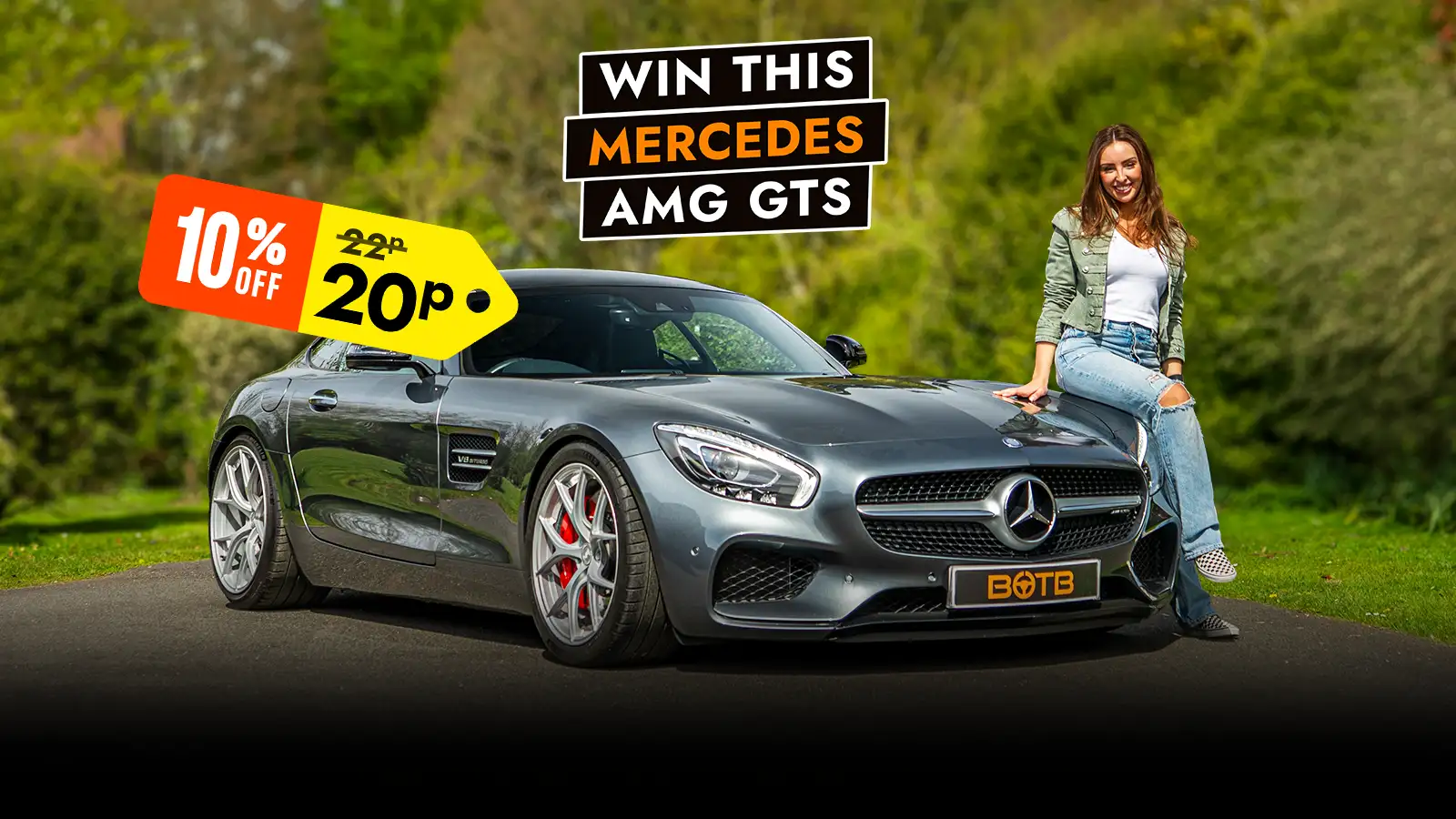   Unleash AMG Power – Win a Mercedes AMG GTS for just 22p!