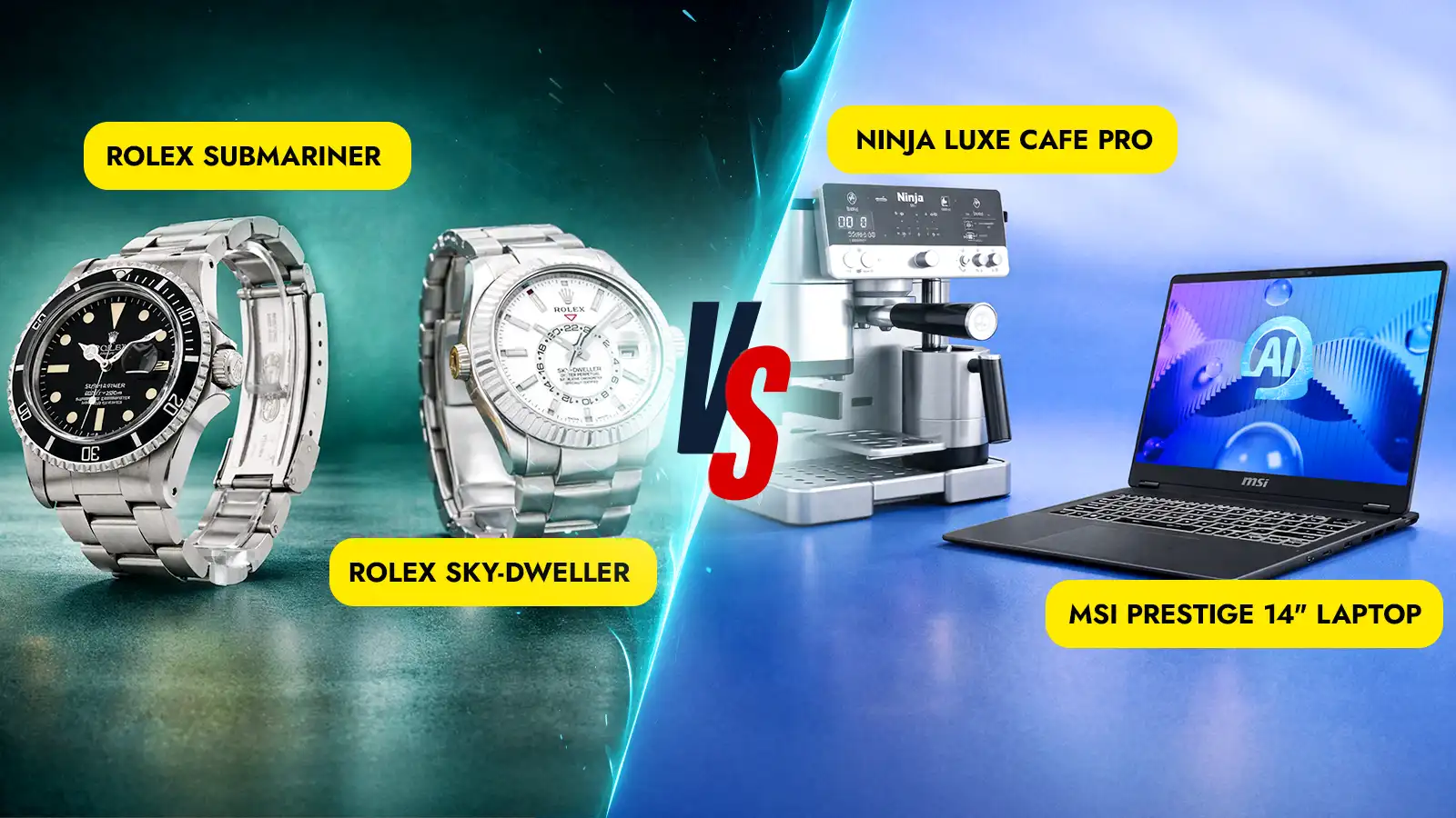   Tech Vs Watches -  Which Will Win? 999,000+ Prizes!