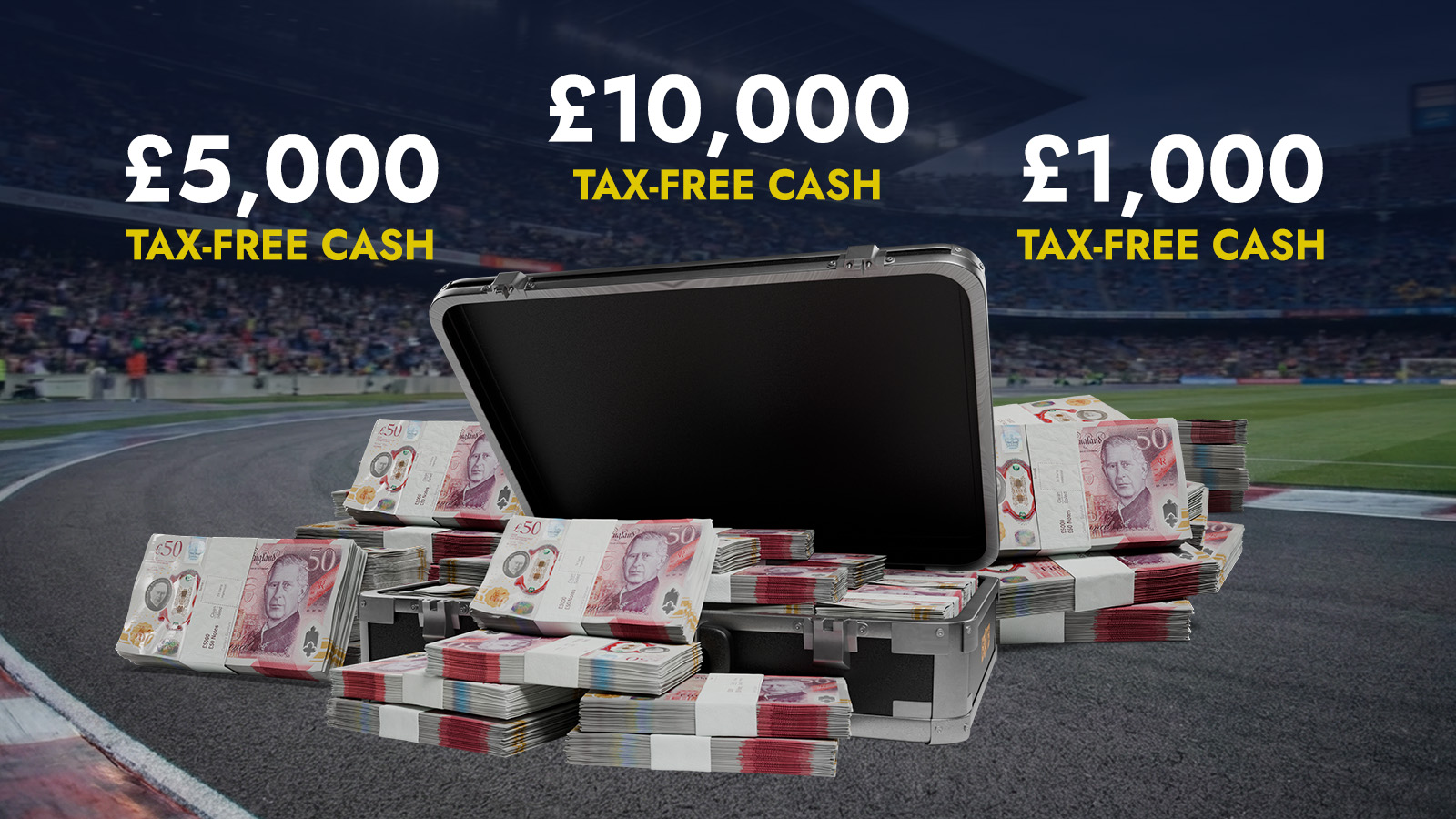   999,000 Prizes - £1.2M worth of Stunning Cars, Tech & Tons Of Cash