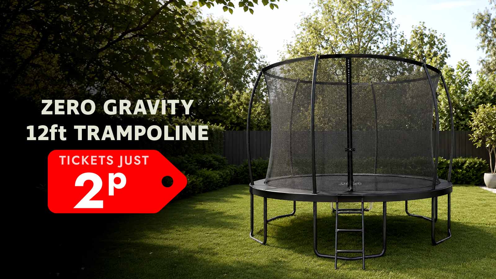   Win an Zero Gravity 12ft Trampoline!