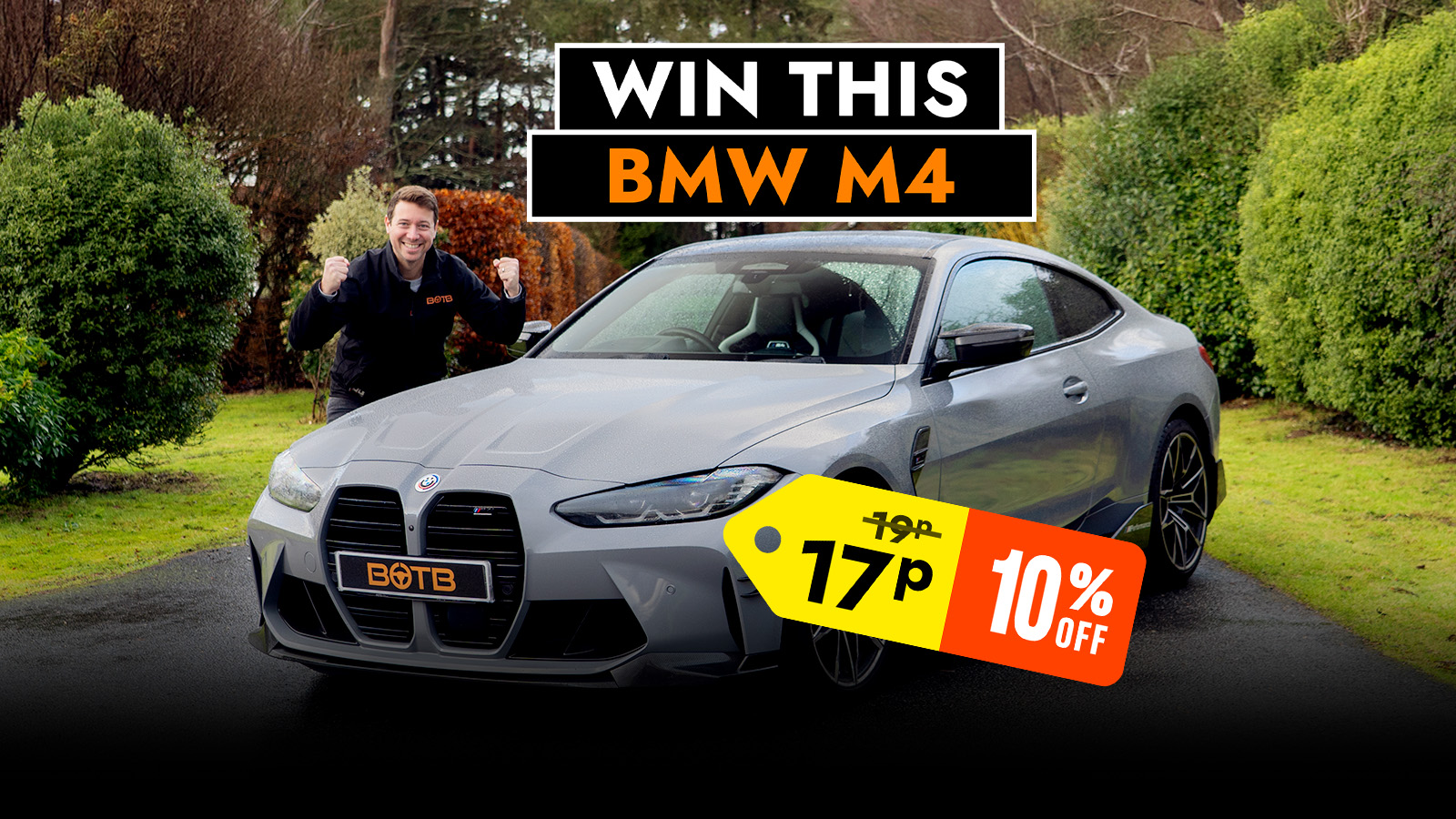   Win This £66k BMW M4 Competition xDrive For Just 19p!