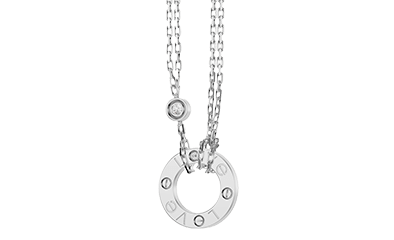  Cartier LOVE Necklace White Gold