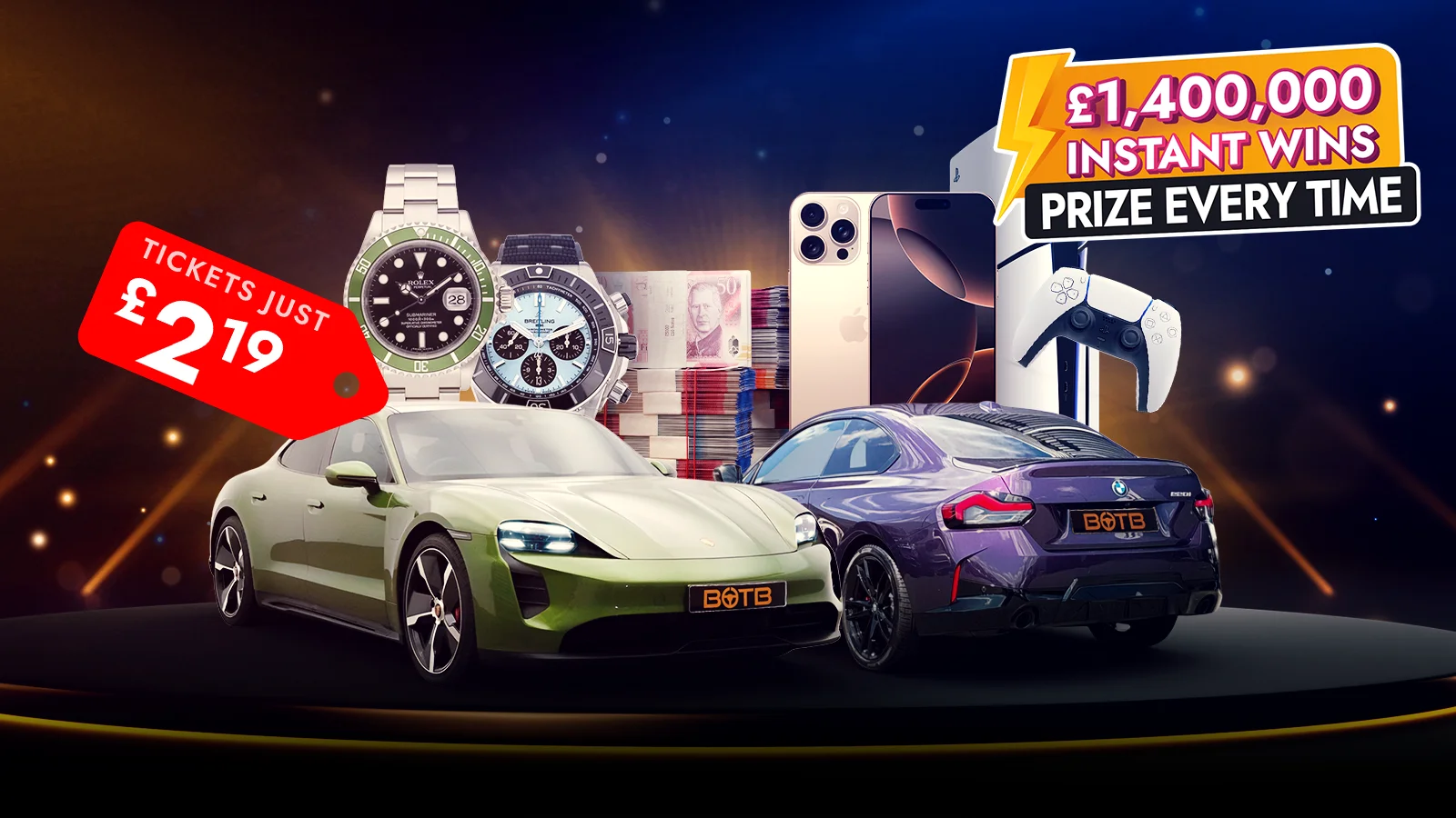   Guaranteed Winners – Prize Every Time! £1.4M+ Wins Waiting!