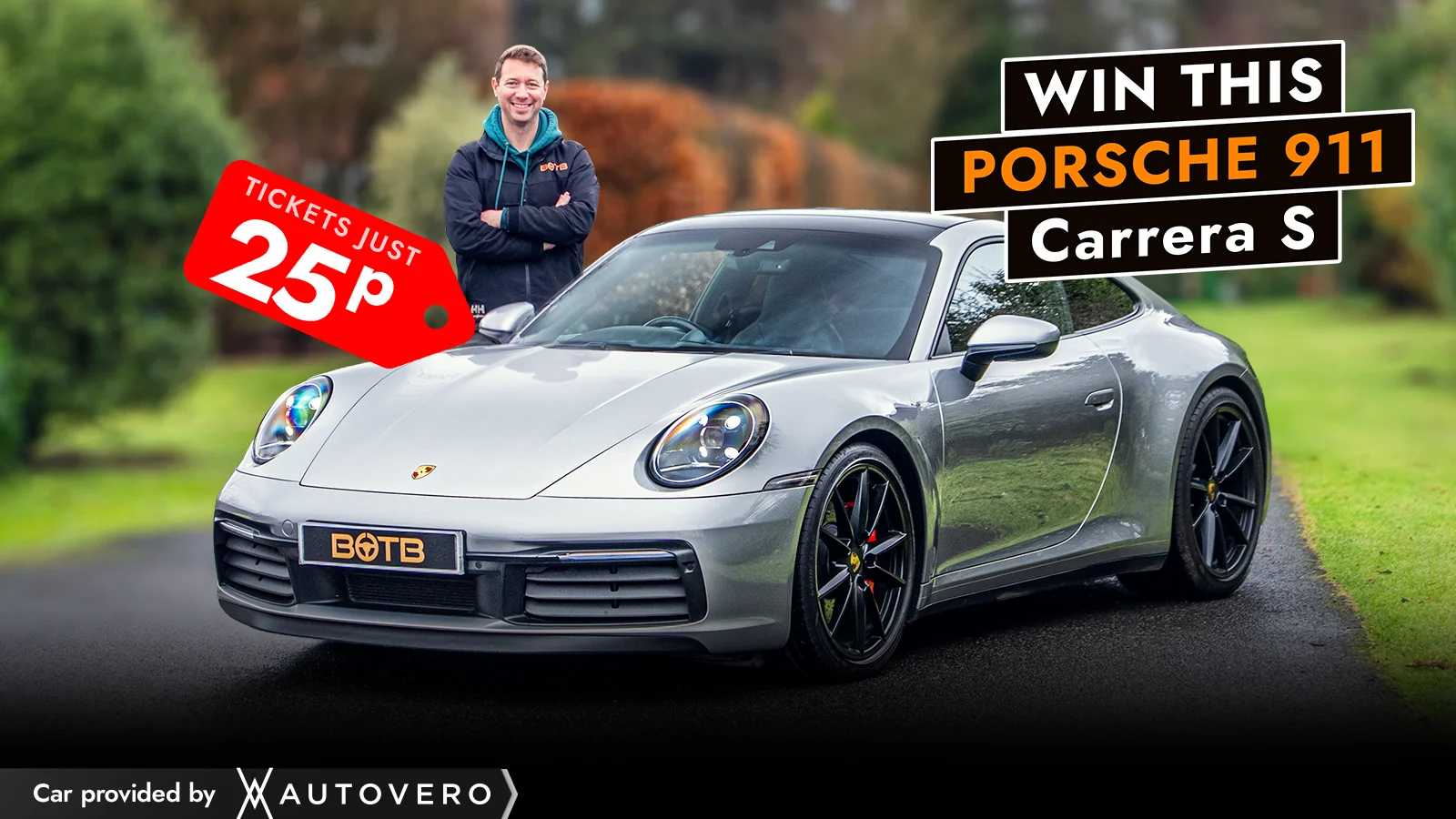   Win This Stunning £80k Porsche 911 Carrera - For Just 25p!