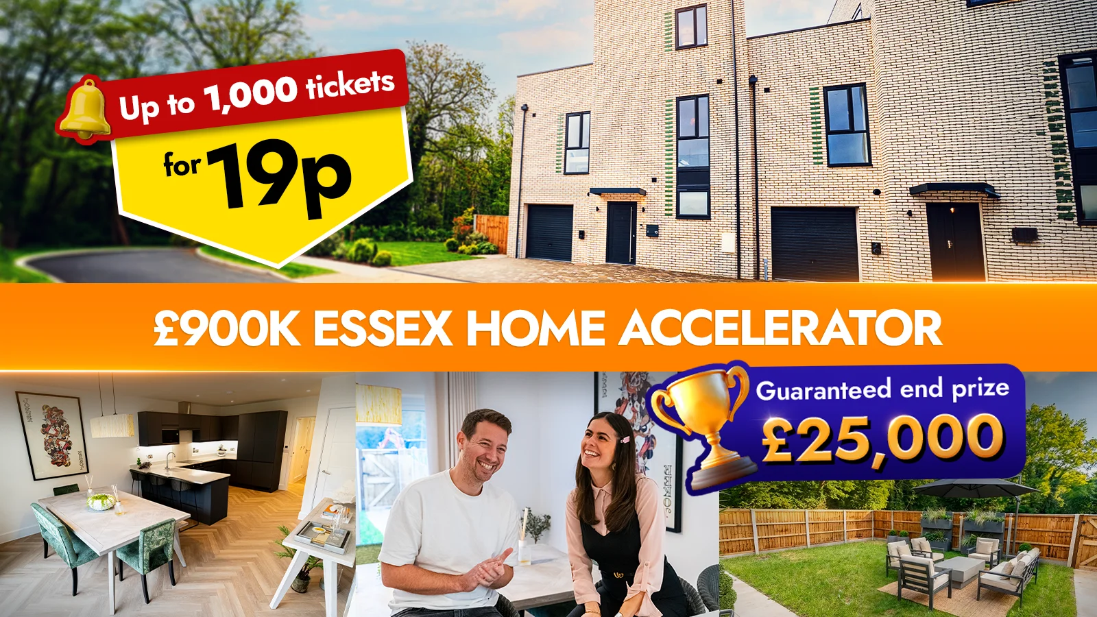   Turn 19p Into a Chance at £25,000 & Your Dream Home