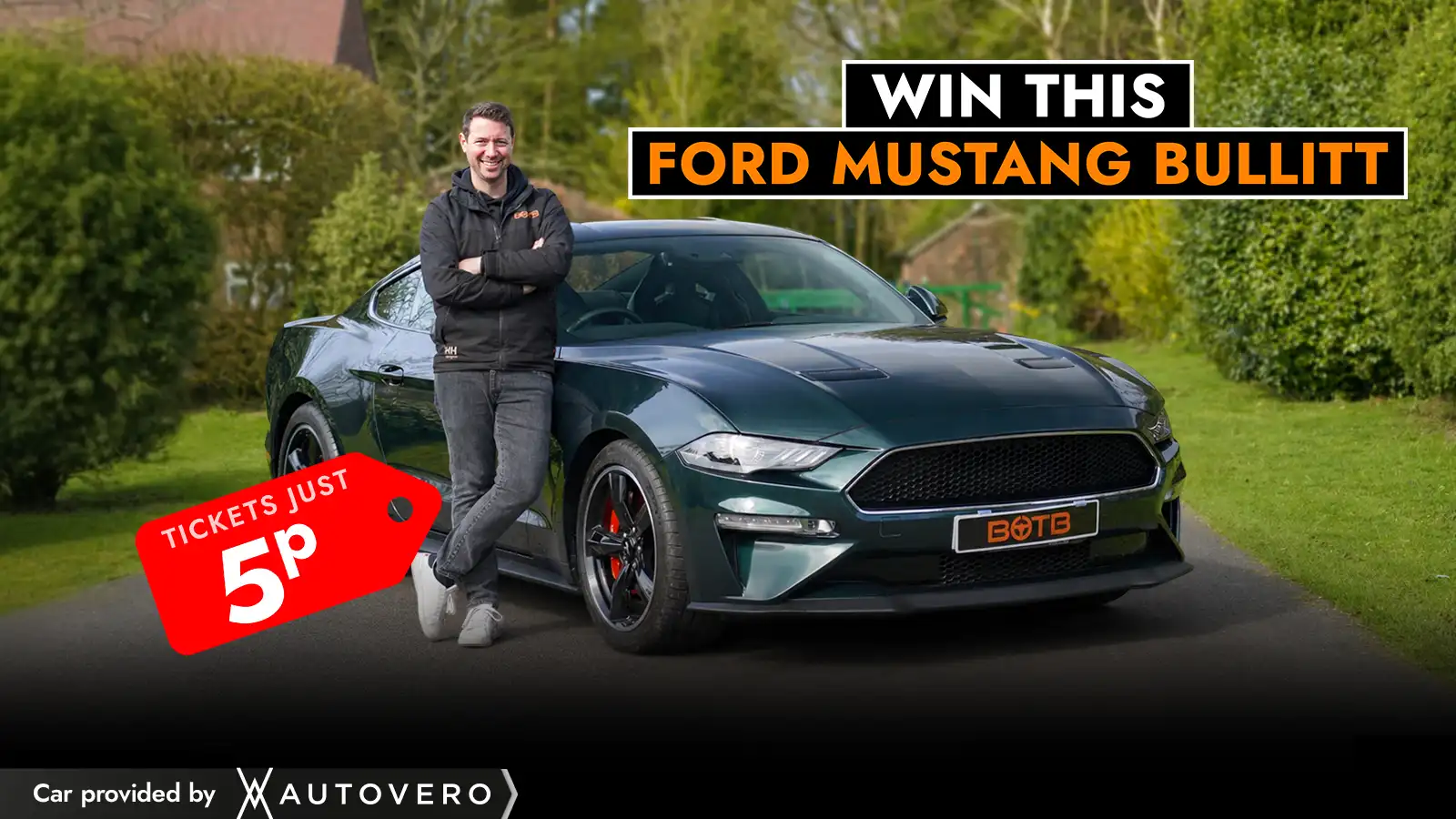   5p For The Ultimate Muscle Car – Win a Ford Mustang Bullitt V8!
