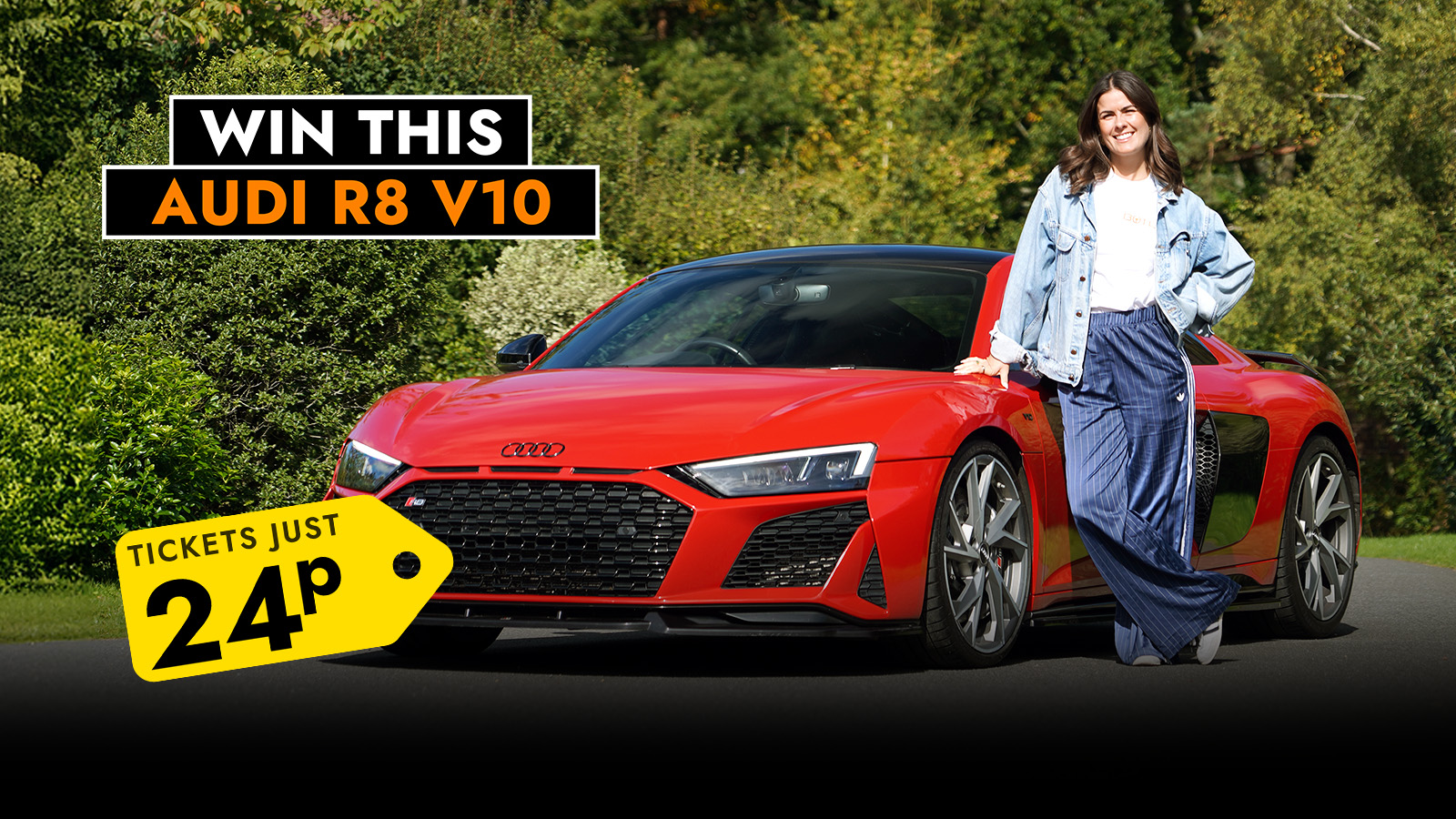   Win This Stunning £94k Audi R8 For Just 24p!