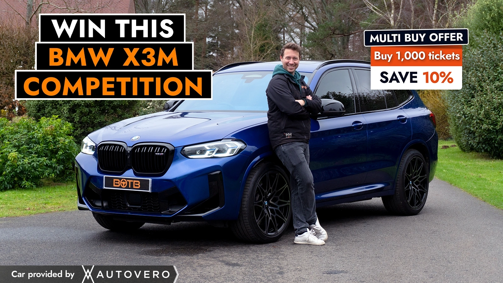   Win a 503 BHP BMW X3M Competition – Pure Adrenaline for 9p!
