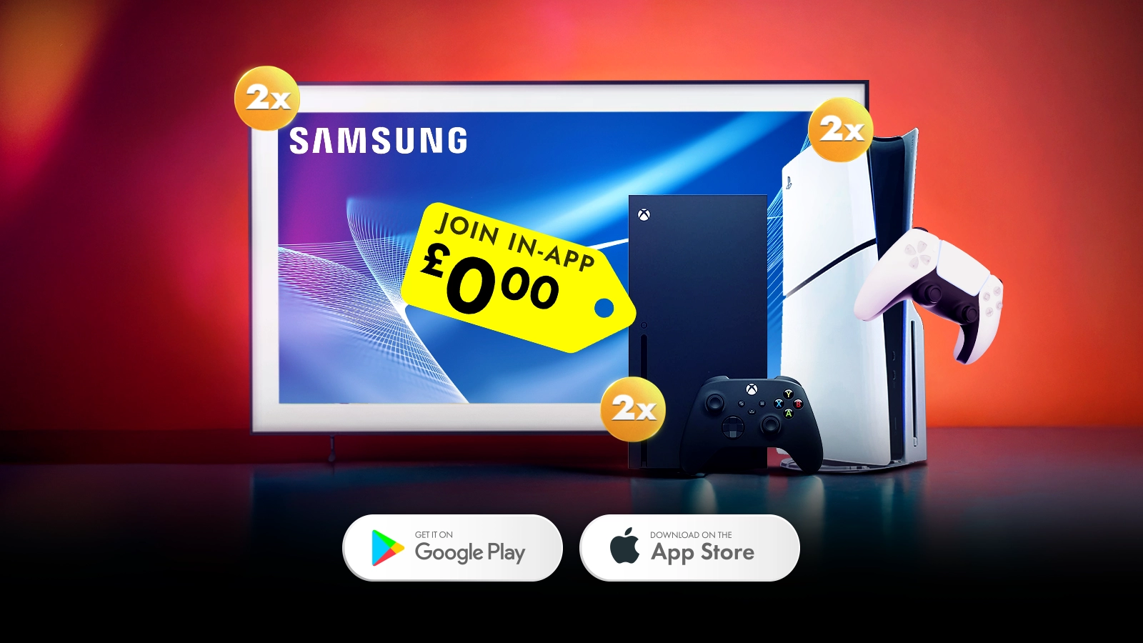 Win A Free PS5, Xbox or Samsung Frame 55"!