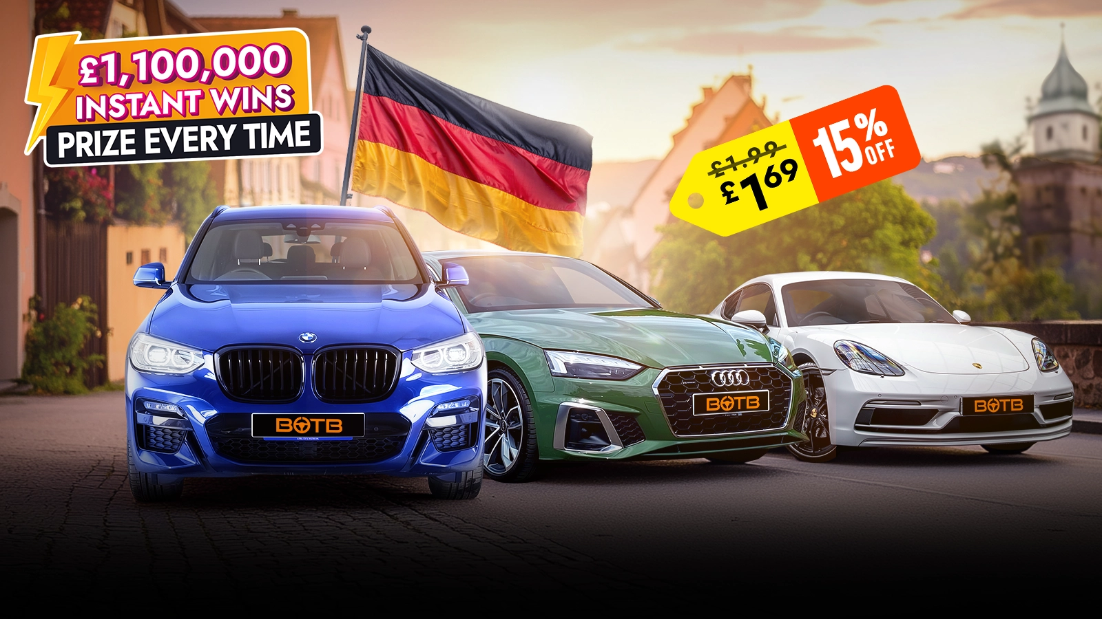 £1.15M+ German Car Special, Prize Every Time!