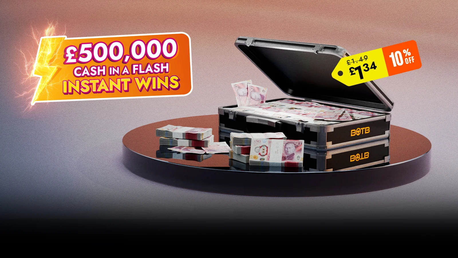 £500k Instant Wins – Cash In A Flash!