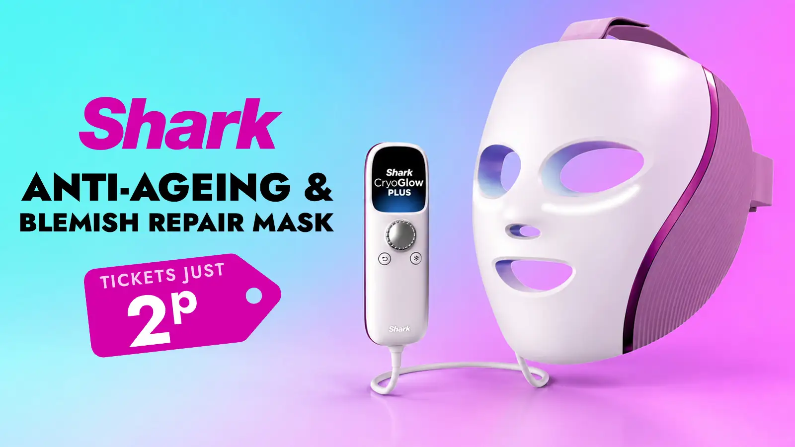   Win a Shark CryoGlow Plus LED Anti-Ageing & Blemish Repair Mask