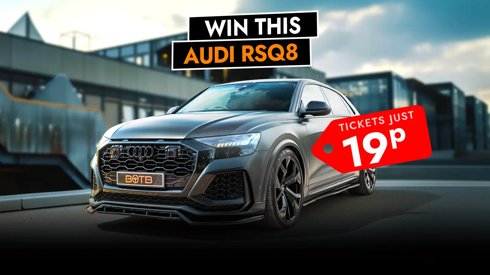 Win This 700BHP V8 Audi RSQ8 Vorsprung Worth £77,900 for 19p