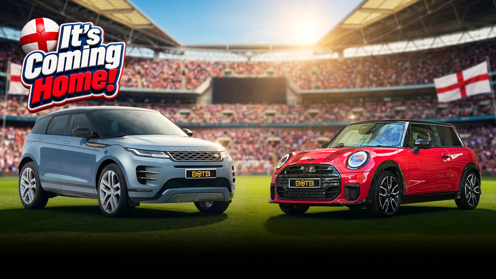  It's Coming Home Double Up - Range Rover Evoque Dynamic SE + Mini Cooper S Sport 