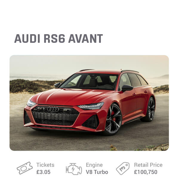 New Audi RS6 Avant giveaway prize