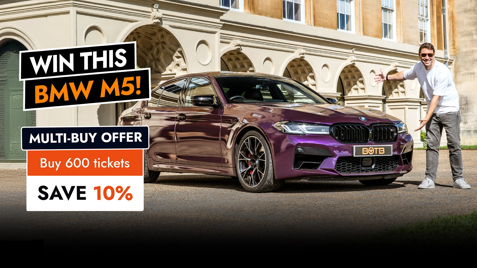   Hit the road in a 625BHP BMW M5 Worth £62,000!