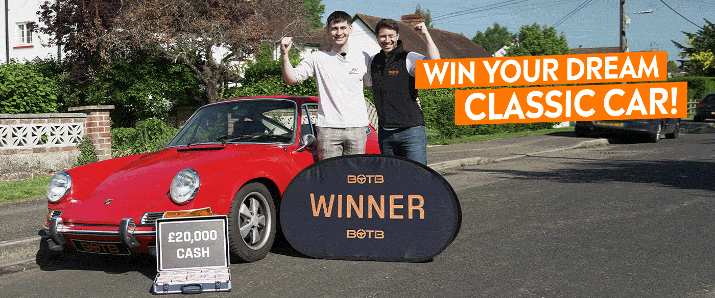 People winning classic car giveaways