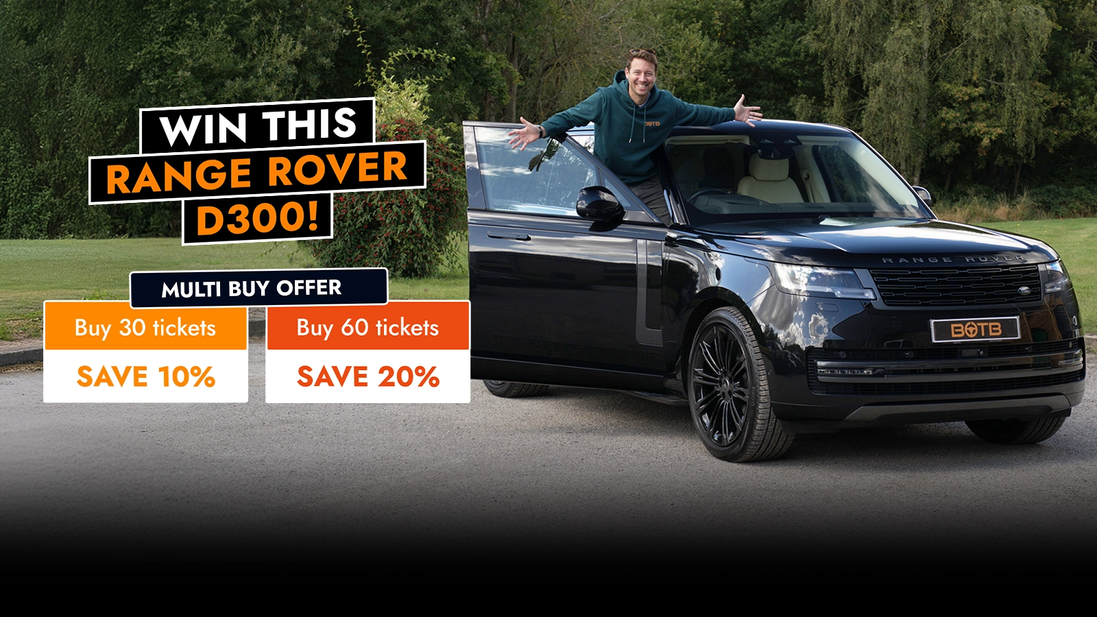Win This Luxury Range Rover D300 For Just 22p!