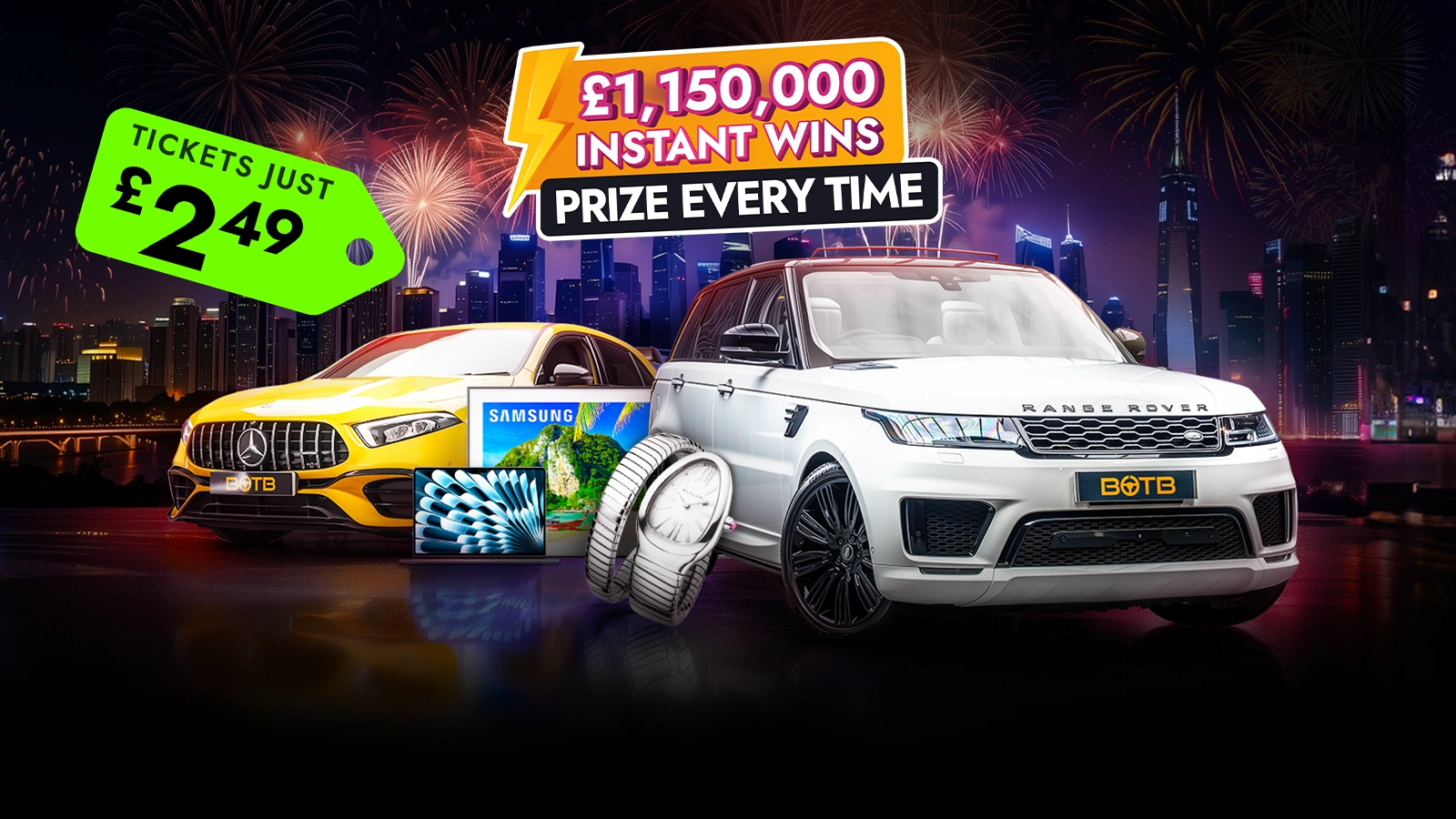 £1.15M Bonfire Bonanza – Win Prizes Every Time, Instantly!