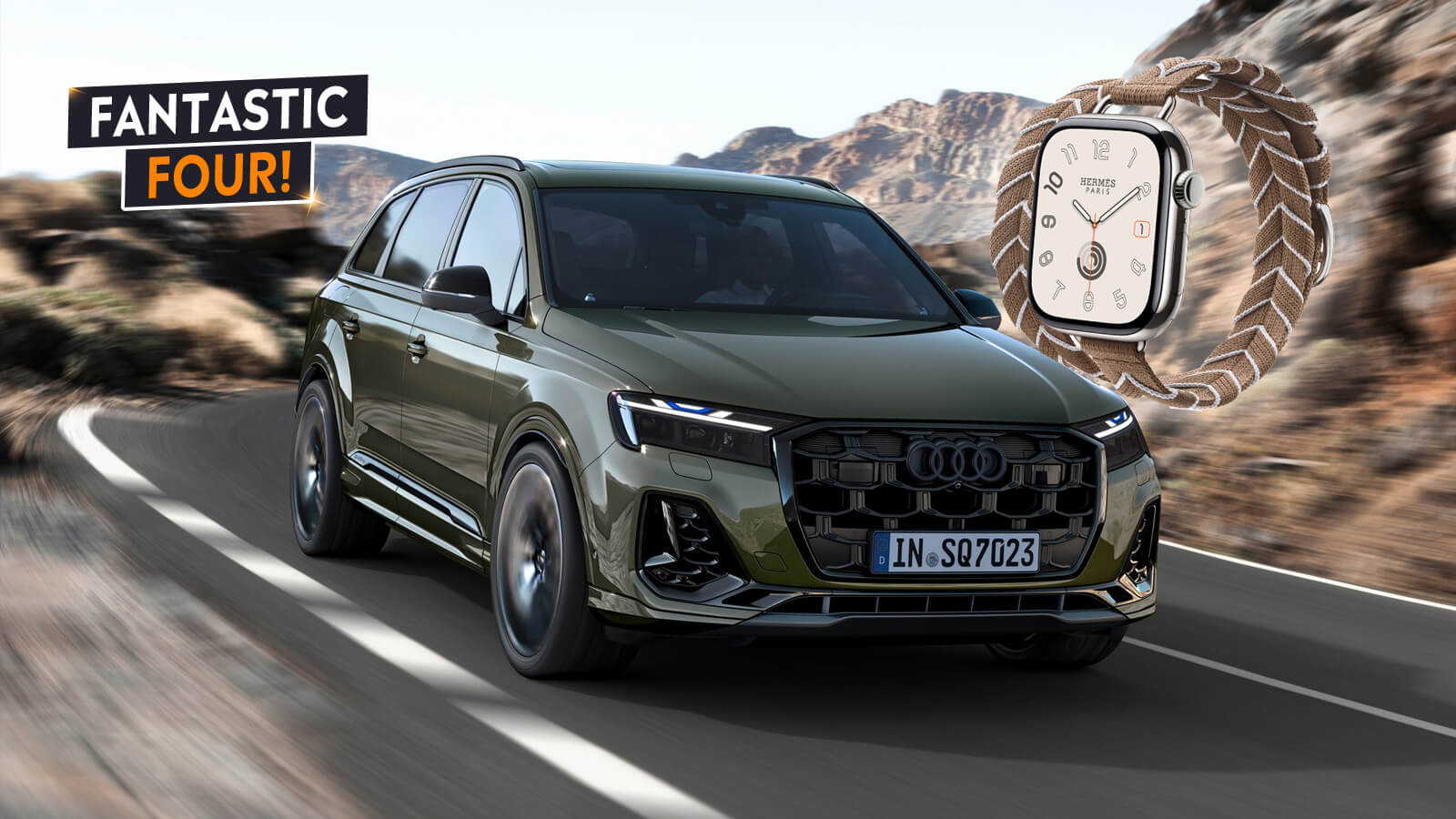  Audi SQ7 Black Edition + Hermes Apple Watch