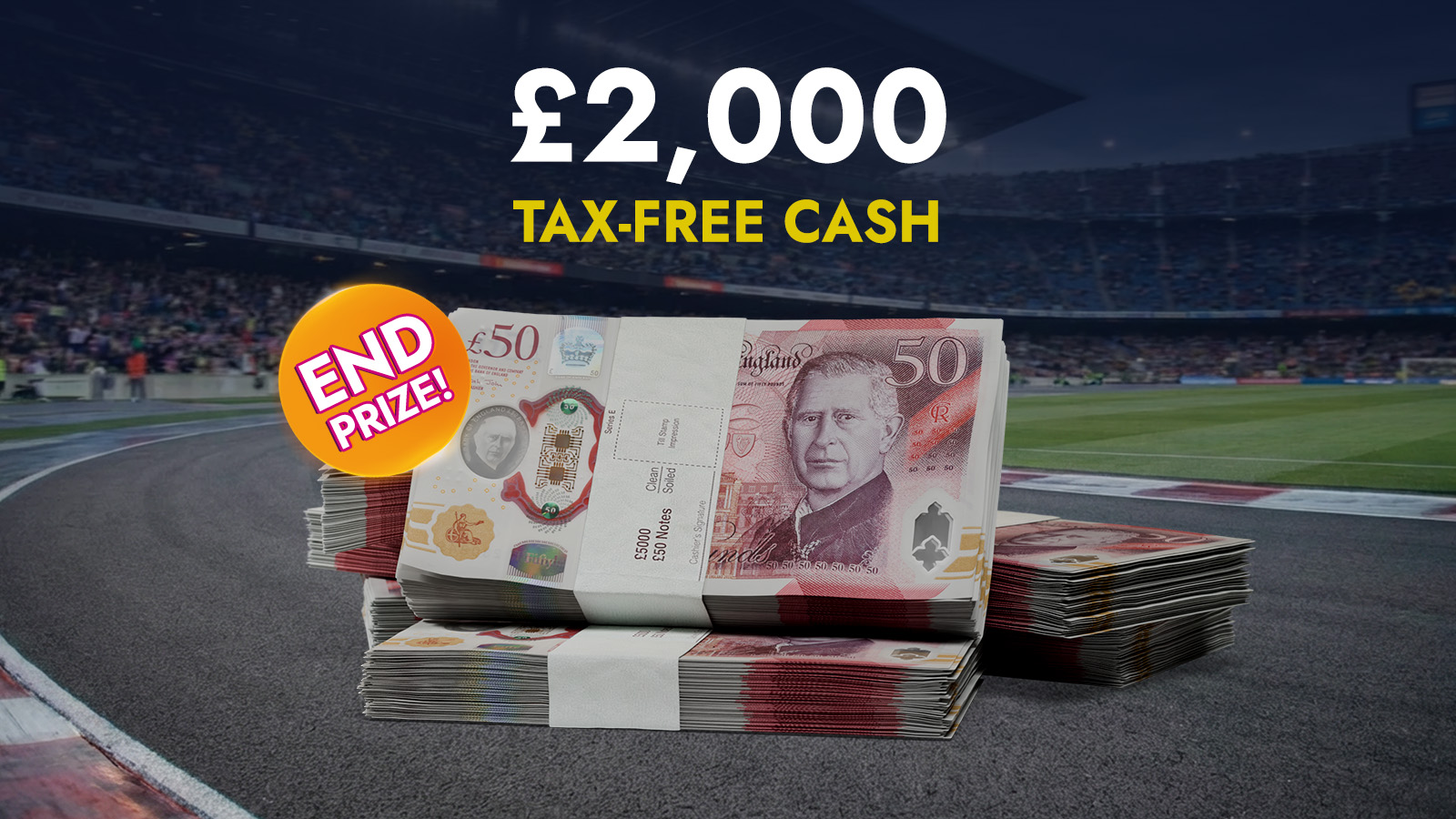   999,000 Prizes - £1.2M worth of Stunning Cars, Tech & Tons Of Cash