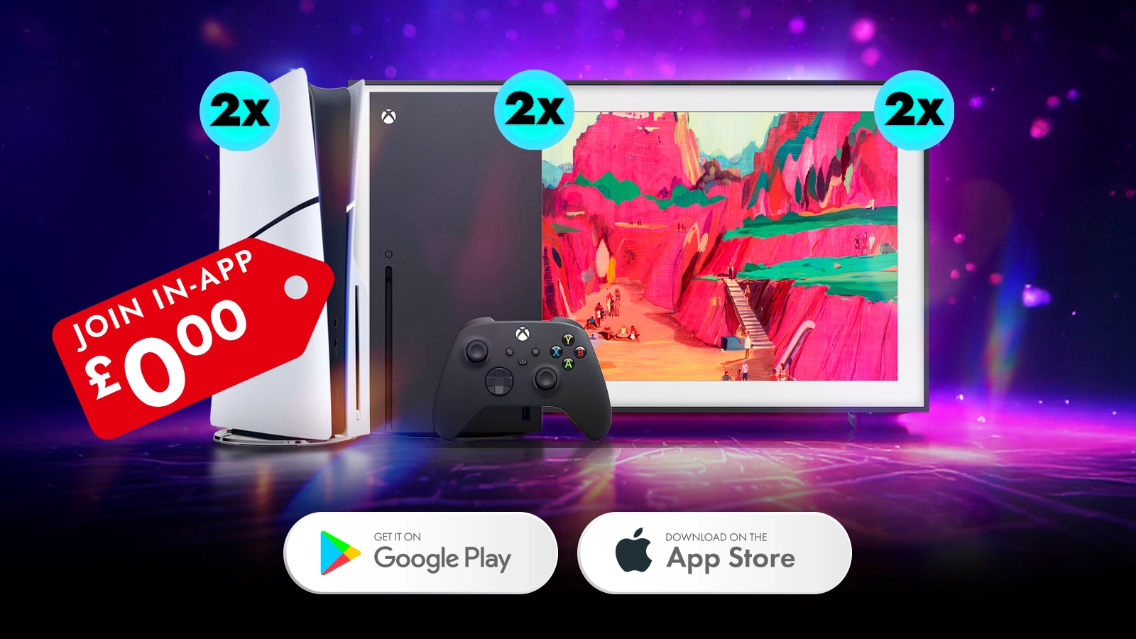   Win A Free PS5, Xbox Series X or Samsung Frame 55"!