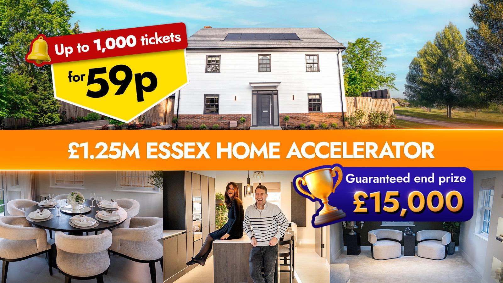   Boost Your Chances to Win Your Dream Home for ONLY 59p!
