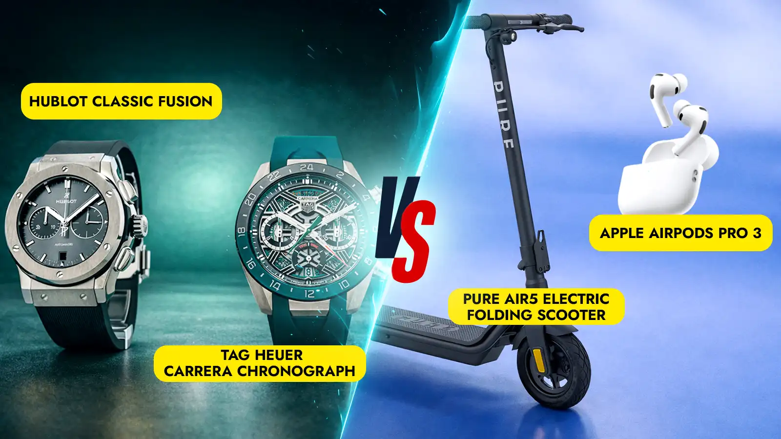   Tech Vs Watches -  Which Will Win? 999,000+ Prizes!